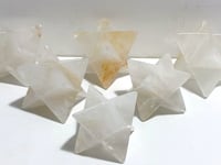 6 Pieces Large Clear Quartz Merkaba