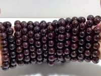 18 Pieces 14mm Garnet Bracelets