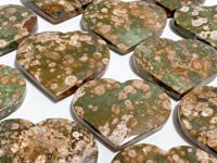 12 Pieces Large Rainforest Jasper Heart #1