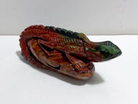 Large Ocean Jasper Lizard Carving #3