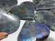 6 Pieces Beautiful Large Labradorite Heart