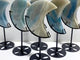 6 Pieces Trolleite Stone Moon With Stand
