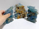 3 Pieces Blue Onyx Flying Dragon Castle Carving(Defect)