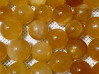 27 Pieces Large Yellow Calcite Spheres (Sea Freight Only)