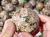 56 Pieces Rainforest Jasper Spheres (Sea Freight Only)