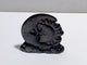 Silver Sheen Obsidian Sun & Moon Face Carving Wholesale