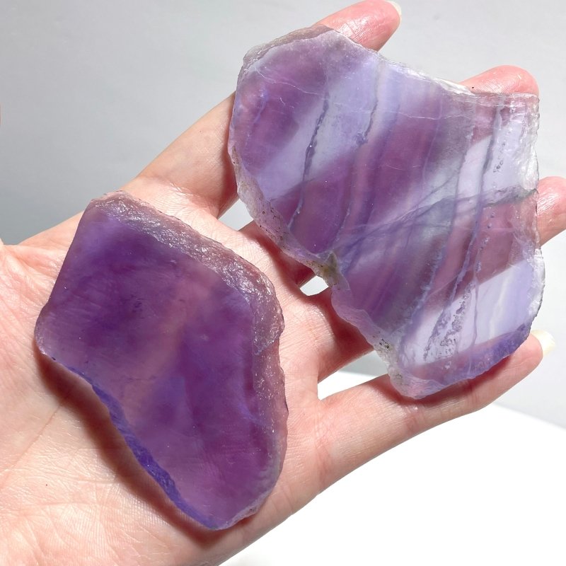 Purple Fluorite Slab Wholesale - Wholesale Crystals