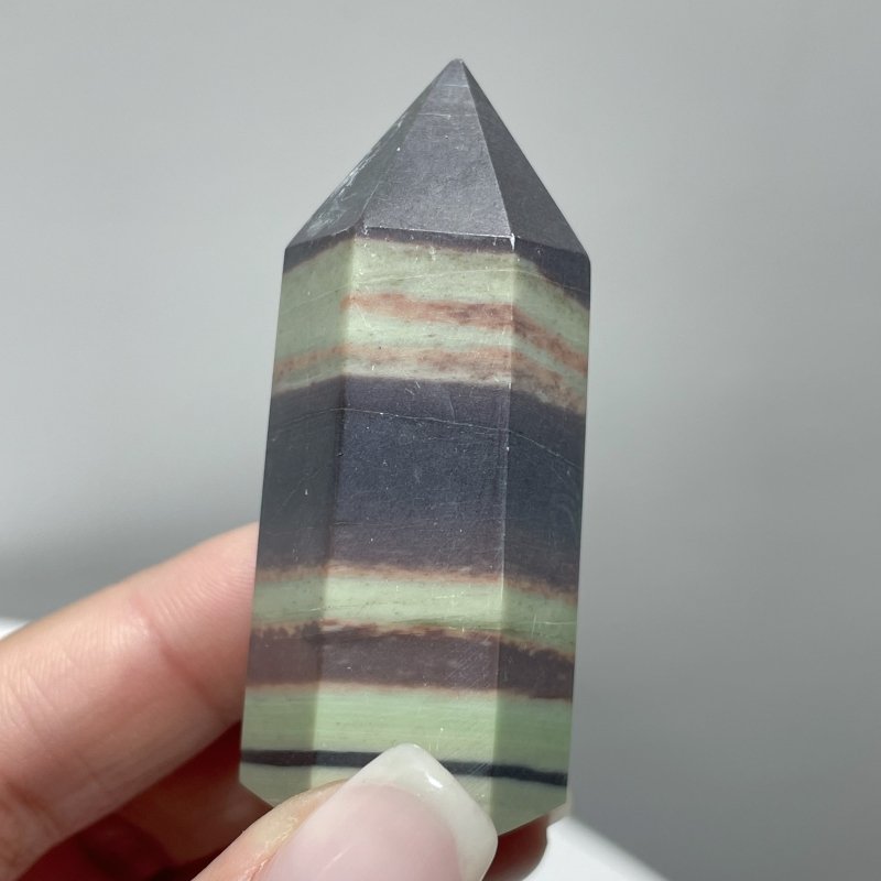 Purple Robe Jade Belt Stone Point Tower Wholesale - Wholesale Crystals