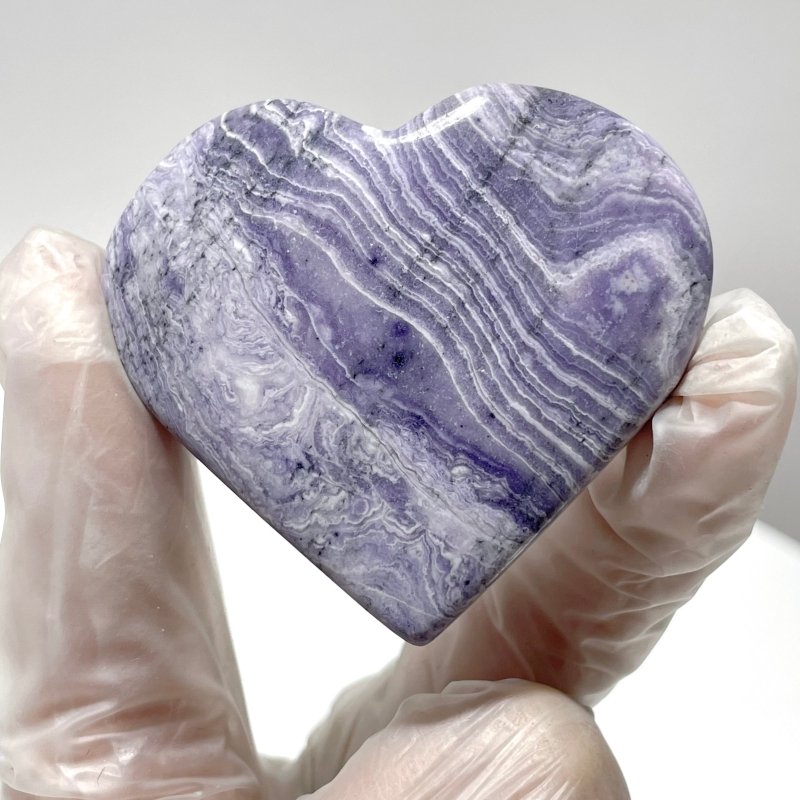 Purple Stripe Jasper Heart Shape Wholesale - Wholesale Crystals