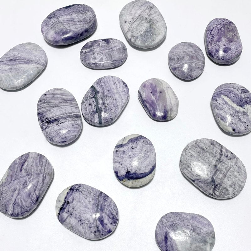 Purple Stripe Jasper Palm Wholesale - Wholesale Crystals