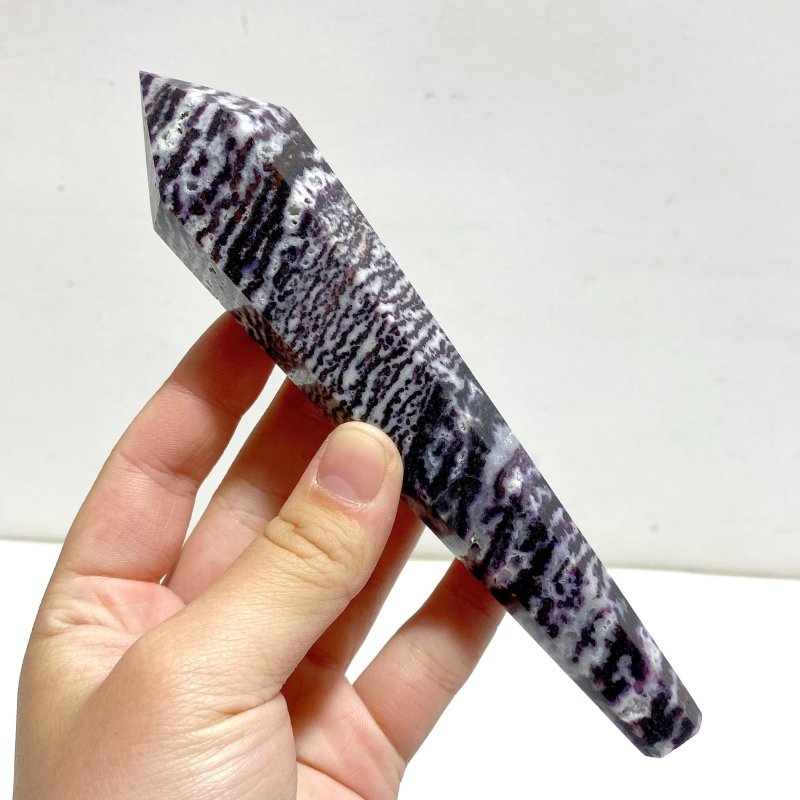 Purple Zebra Stone Magic Scepter Wand Wholesale - Wholesale Crystals