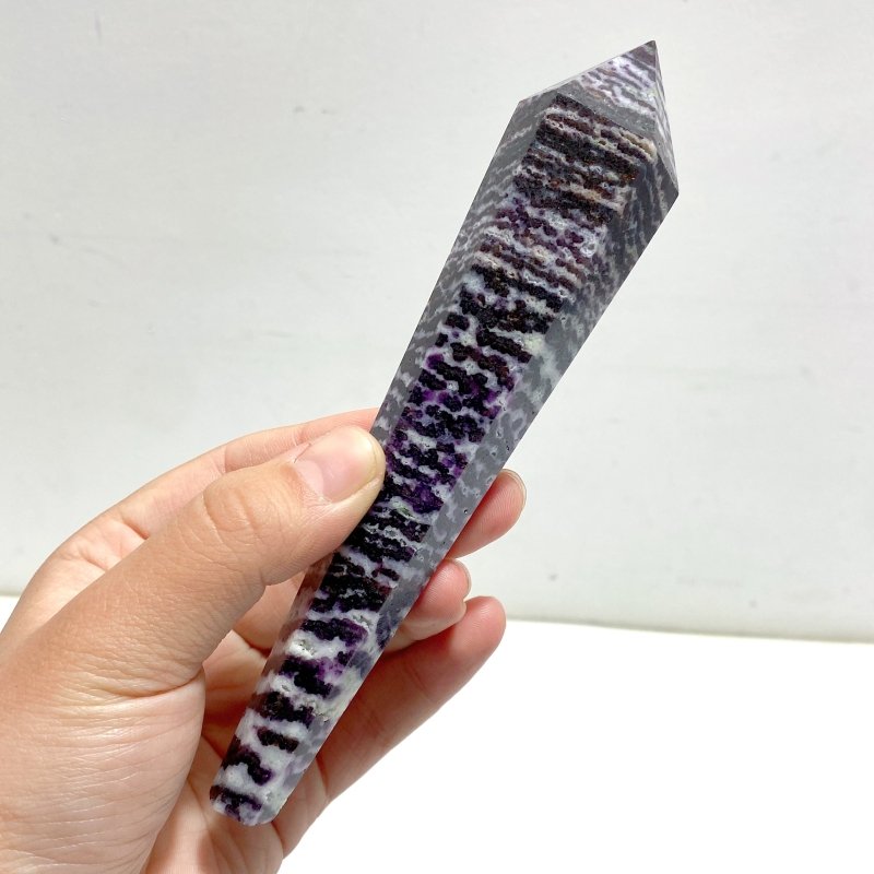 Purple Zebra Stone Magic Scepter Wand Wholesale - Wholesale Crystals