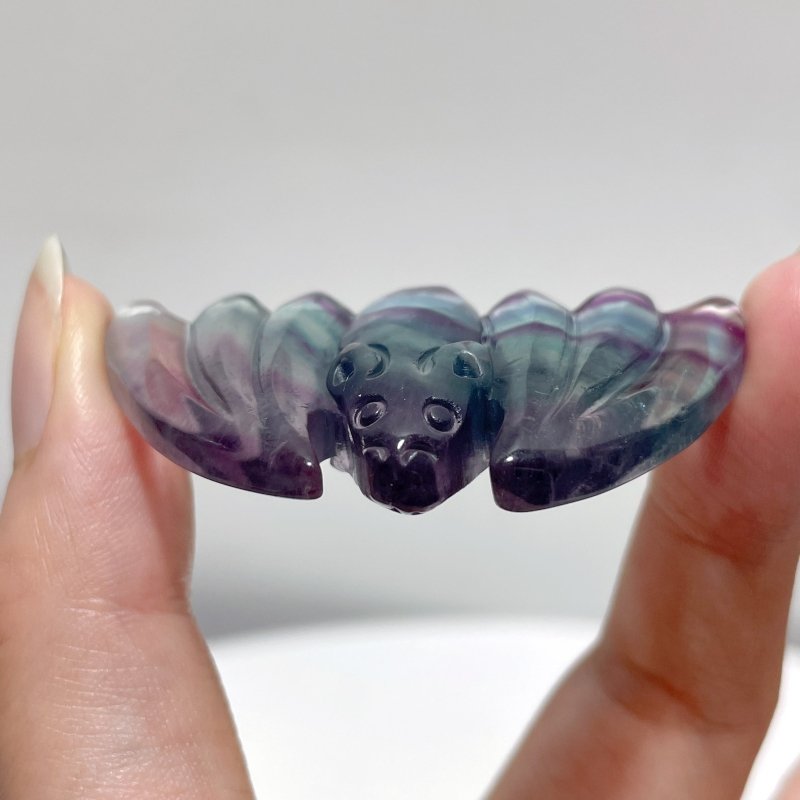 Rainbow Fluorite Bat Carving Wholesale - Wholesale Crystals