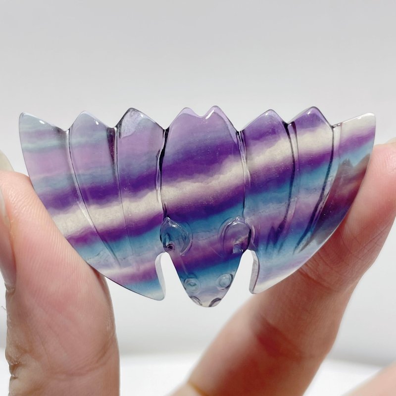 Rainbow Fluorite Bat Carving Wholesale - Wholesale Crystals