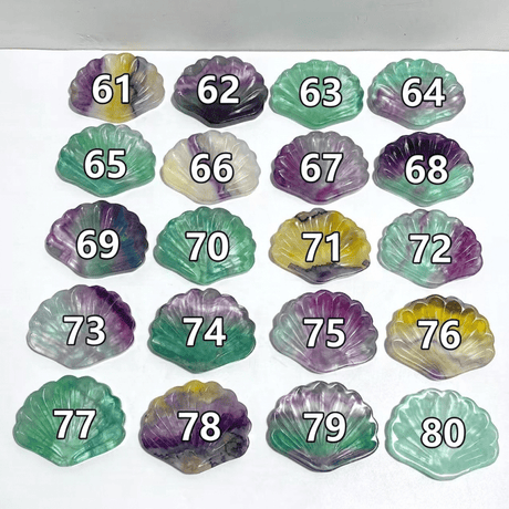 Rainbow Fluorite Shell Wholesale (No.61-80) -Wholesale Crystals