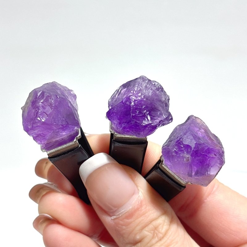 Raw Amethyst Car Air Vent Clips Wholesale Car Accessories - Wholesale Crystals