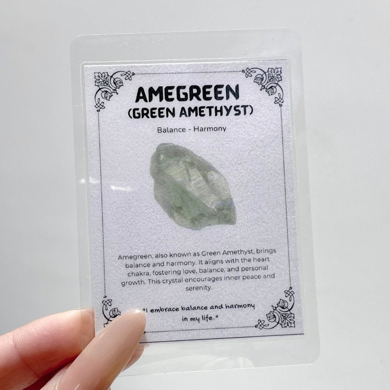 Raw Green Amethyst Gift Box Wholesale Shrink Wrap Packaging - Wholesale Crystals