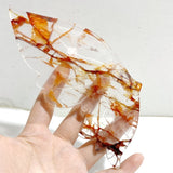 Red Fire Quartz Butterfly Wing Carving With Stand -Wholesale Crystals