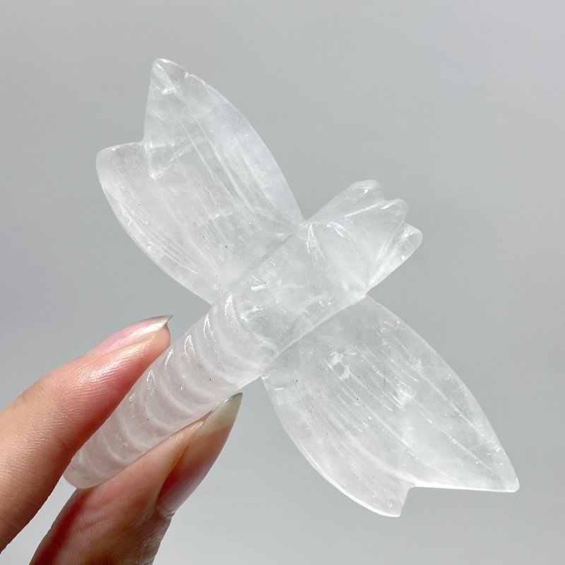 Red Jasper Clear Quartz Dragonfly Crystal Carving Wholesale - Wholesale Crystals