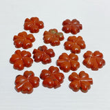 Red Jasper Green Aventurine Four Leaf Clover Carving Wholesale -Wholesale Crystals