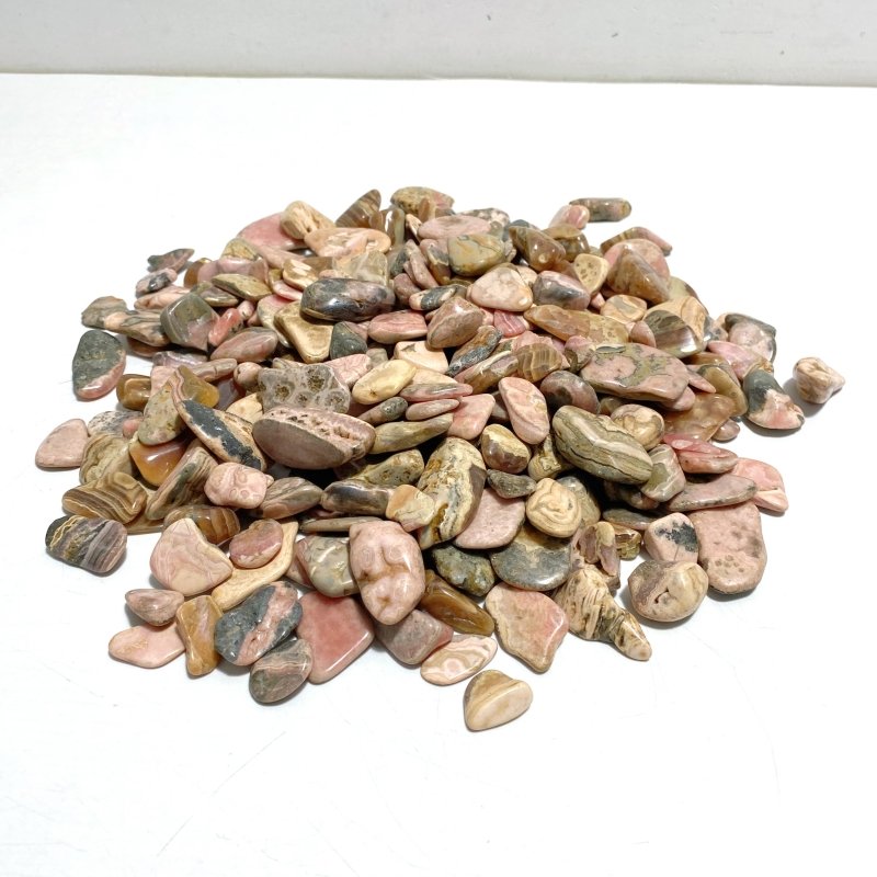 Rhodochrosite Gravel Chips Mixed Size Wholesale - Wholesale Crystals