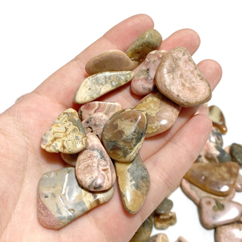 Rhodochrosite Gravel Chips Mixed Size Wholesale - Wholesale Crystals