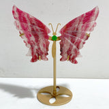 Rhodonite Mixed Quartz Butterfly Wing With Stand Wholesale (No.1-6) -Wholesale Crystals