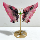 Rhodonite Mixed Quartz Butterfly Wing With Stand Wholesale (No.13-18) -Wholesale Crystals