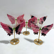 Rhodonite Mixed Quartz Butterfly Wing With Stand Wholesale (No.19-23) -Wholesale Crystals