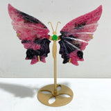 Rhodonite Mixed Quartz Butterfly Wing With Stand Wholesale (No.7-12) -Wholesale Crystals