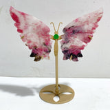 Rhodonite Mixed Quartz Butterfly Wing With Stand Wholesale (No.7-12) -Wholesale Crystals