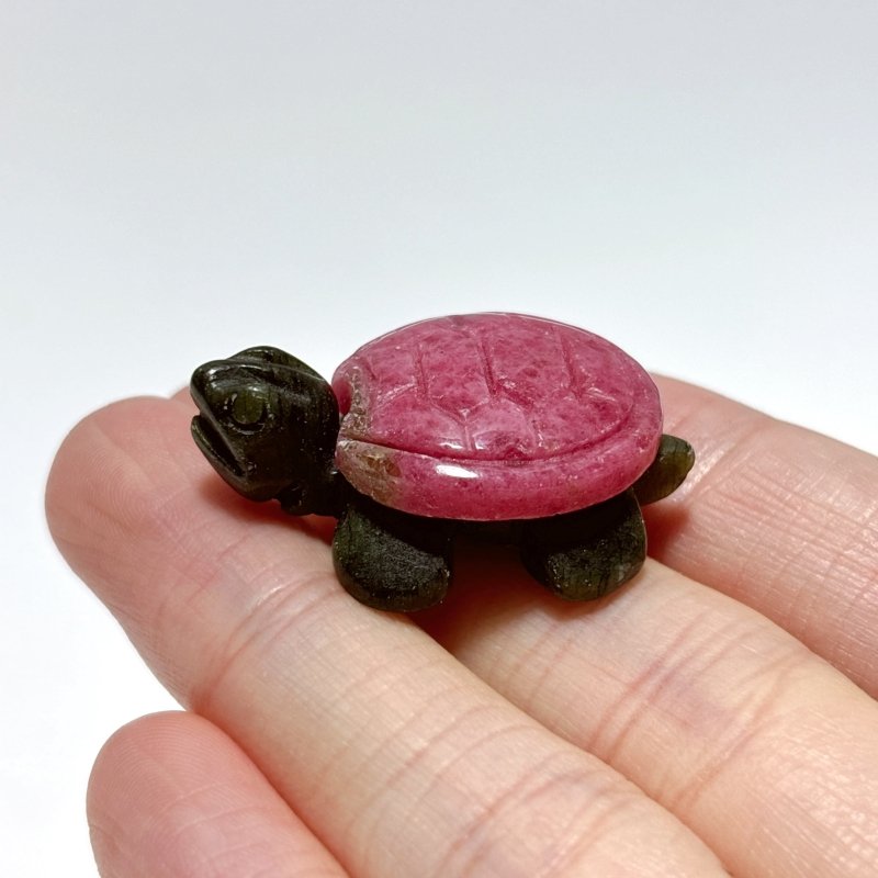 Rhodonite Turtle Carving Crystal Wholesale - Wholesale Crystals