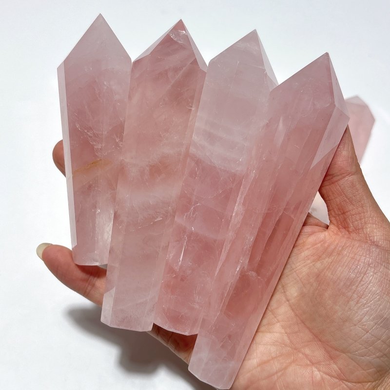 Rose Quartz Scepter Magic Wand Wholesale - Wholesale Crystals