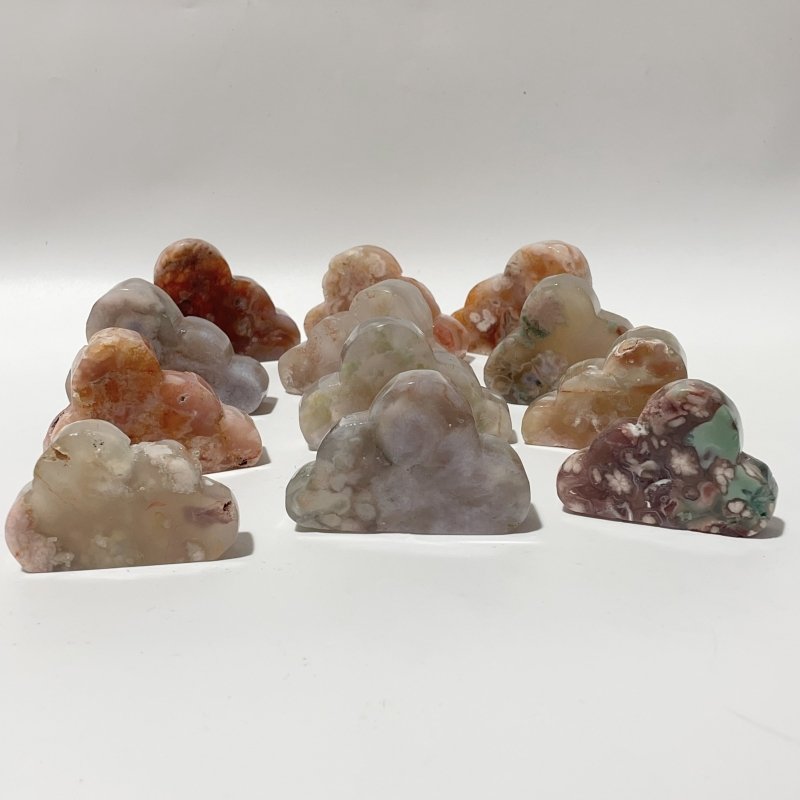 Sakura Agate Cloud Carving Wholesale - Wholesale Crystals