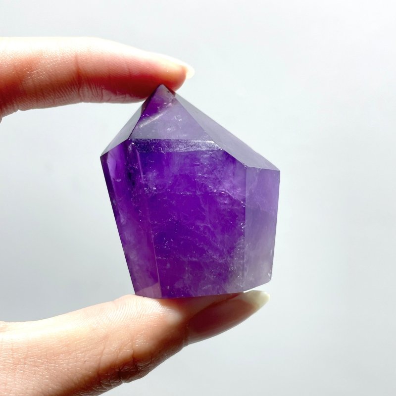 Short Fat Amethyst Free form Points 1.3 - 2in Wholesale - Wholesale Crystals