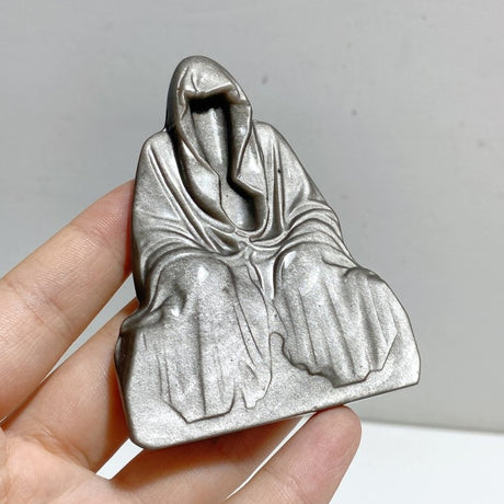 Silver Sheen Obsidian Wizard Carving Wholesale -Wholesale Crystals