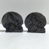 Silver Sheen Obsidian Wolf Carving Wholesale -Wholesale Crystals