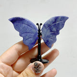 Small Blue Aventurine Butterfly Carving With Stand Wholesale -Wholesale Crystals