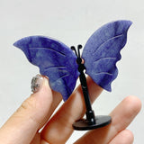 Small Blue Aventurine Butterfly Carving With Stand Wholesale -Wholesale Crystals
