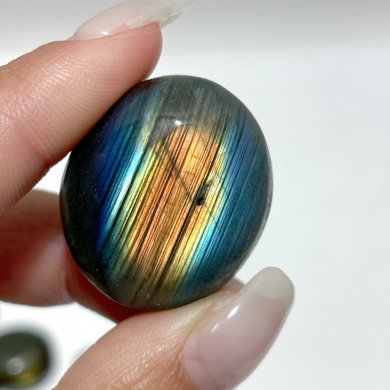 Small Flash Dark Labradorite Tumbled Wholesale - Wholesale Crystals