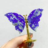 Small Lapis Lazuli Butterfly Carving With Stand Wholesale -Wholesale Crystals