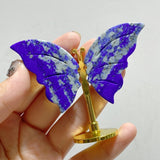 Small Lapis Lazuli Butterfly Carving With Stand Wholesale -Wholesale Crystals