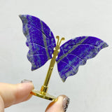 Small Lapis Lazuli Butterfly Carving With Stand Wholesale -Wholesale Crystals
