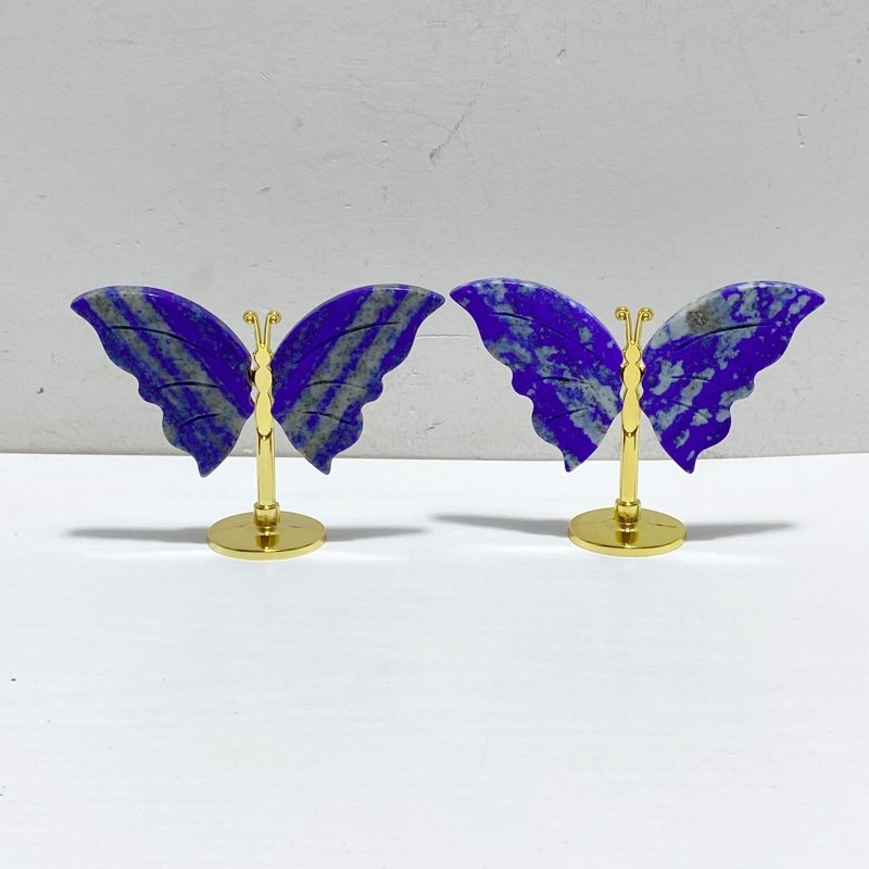 Small Lapis Lazuli Butterfly Carving With Stand Wholesale -Wholesale Crystals