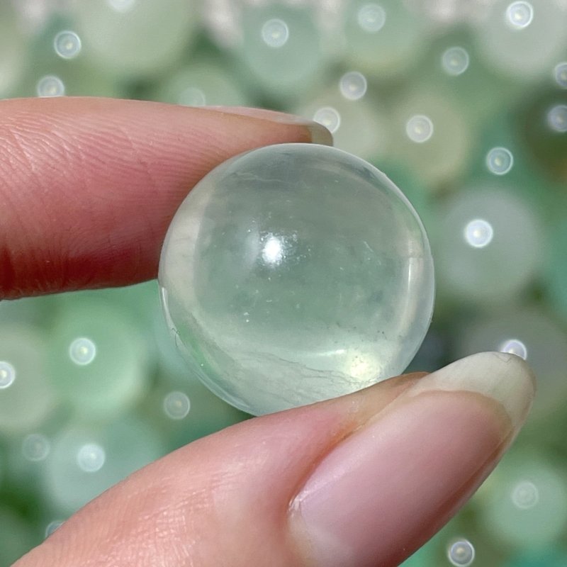 Small Light Green Fluorite Transparent Sphere 1.8 - 3cm Wholesale - Wholesale Crystals