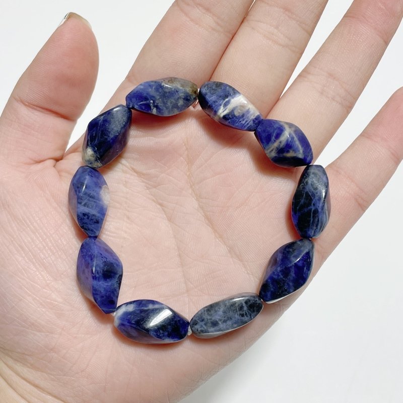 Sodalite Bracelets Flame Shape Twist Beads Wholesale - Wholesale Crystals