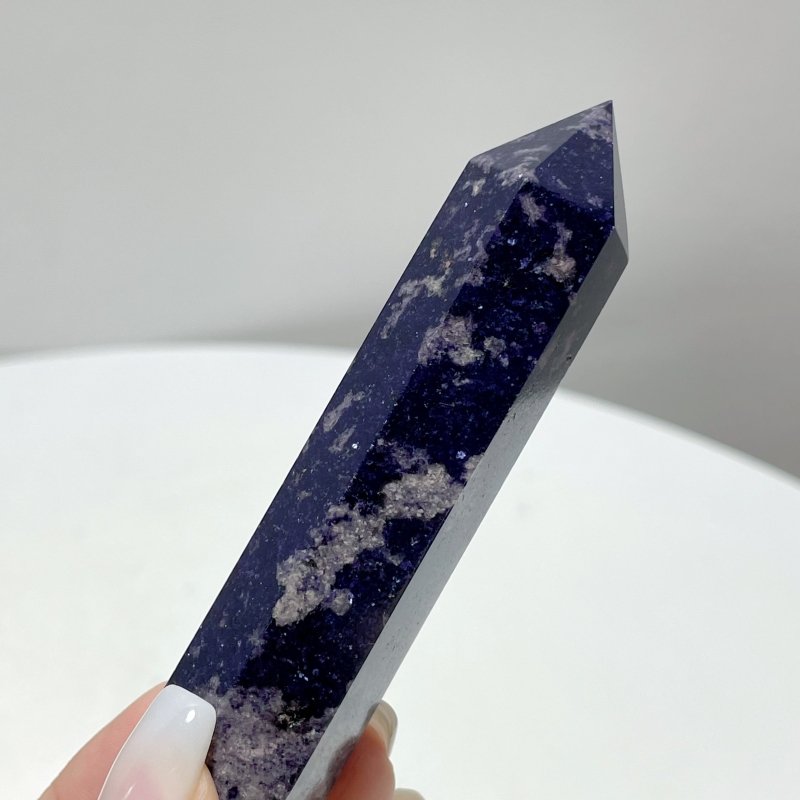 Spark Blue Mica Point Tower Wholesale - Wholesale Crystals