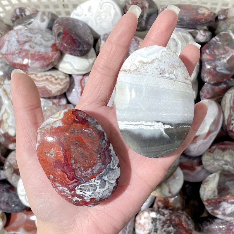 Stripe Morocco Agate Palm Stone Wholesale - Wholesale Crystals