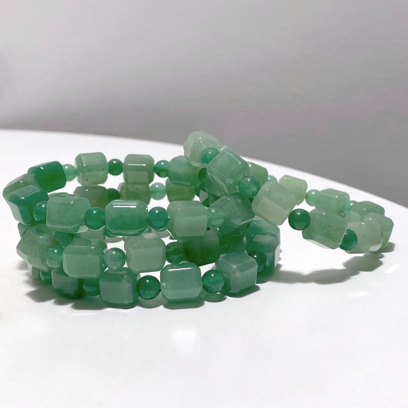 Sugar Cube Green Aventurine Bracelet Wholesale - Wholesale Crystals