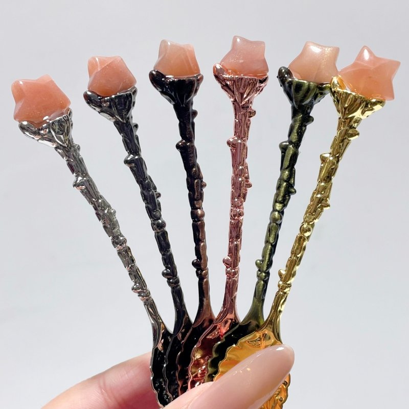 Sunstone Mini Star Coffee Spoon Wholesale - Wholesale Crystals